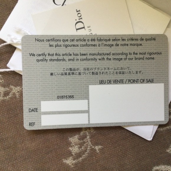 Christian Dior Handbag Blanc Lambskin - Picture 7 of 9